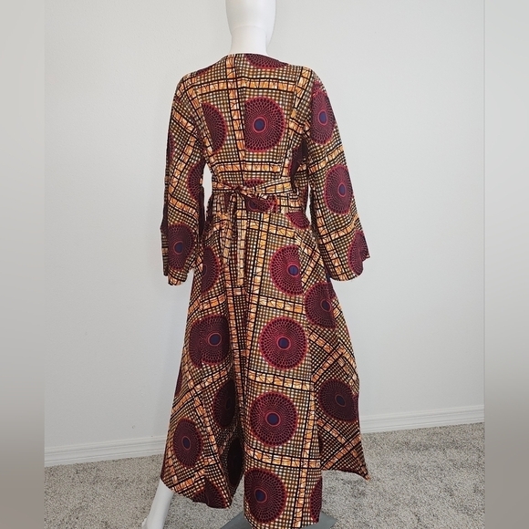 WRAPPED MAXI DRESS WITH POCKETBOOK - Picture 2 of 5